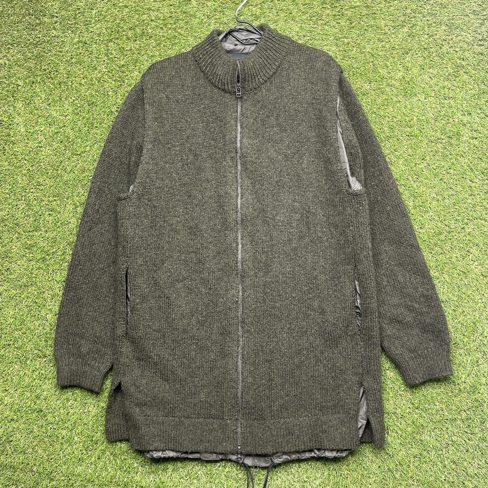 3.1 Phillip Lim Merino Wool Cardigan Womens Medium Long Zip Layered 2 Piece